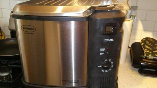 Butterball 23011615 9.6 qt. Electric Fryer - Stainless Steel
