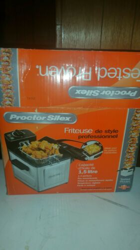 Proctor Silex Professional style Electric Deep Fryer 1.5 Liter, Stainless Steel