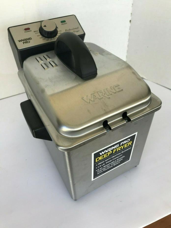WARING PRO Professional Deep Fryer, Used, Tested/Works