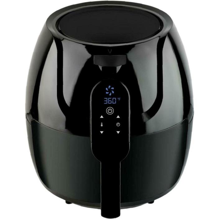 Premium Digital Air Fryer LED 1700W Family-Sized Touch-Screen Cooking Black New
