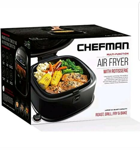 6.5 Liter/6.8 Quart Fryer Function For The Perfect Fried Food Rotisserie Oven 
