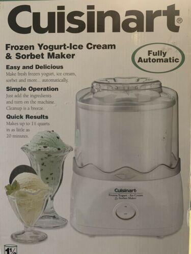 1.5 qt. Cuisinart ICE-20 Frozen Yogurt, Ice Cream & Sorbet Maker NIB