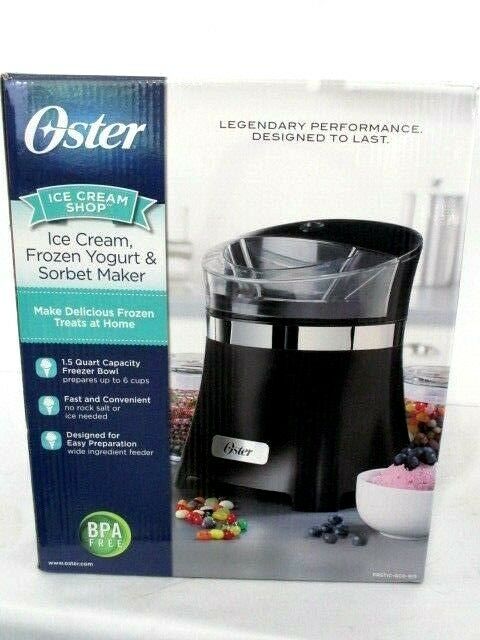 Oster Ice Cream Shop 1.5 Qt Ice Cream Frozen Yogurt & Sorbet Maker New In Box