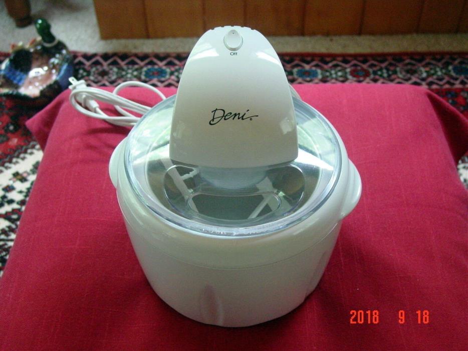 Deni 5000 compact ice cream maker with booklet