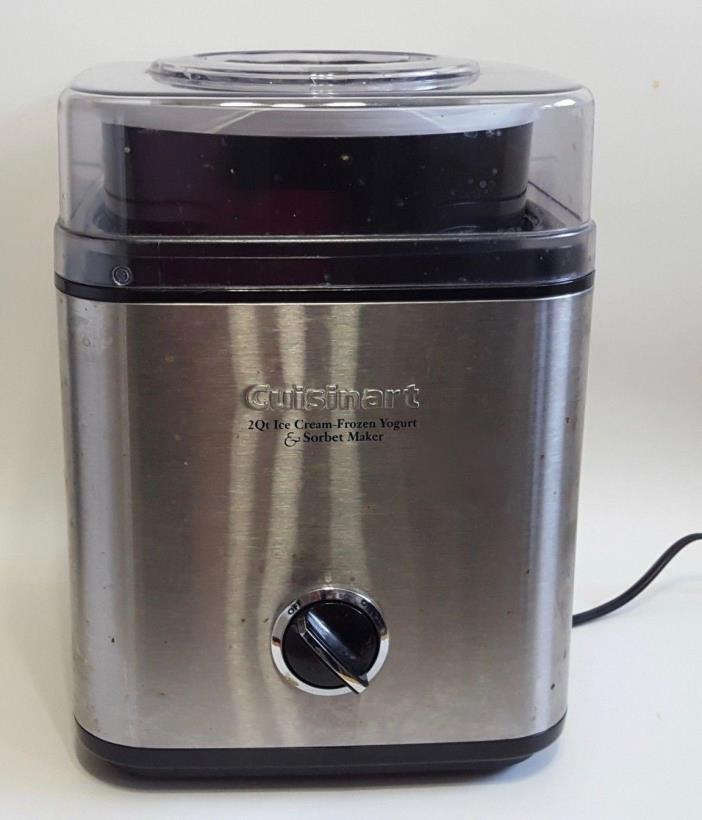 Cuisinart Ice Cream Maker CIM-60PC Stainless 2-Qt Automatic Frozen Yogurt Sorbet