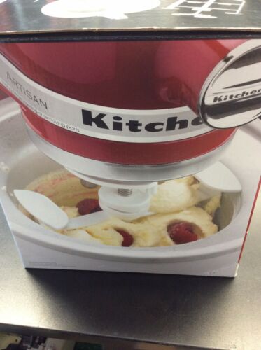 KitchenAid Kica 0WH Stand Mixer Ice Cream Maker Attachment White BRAND NEW!