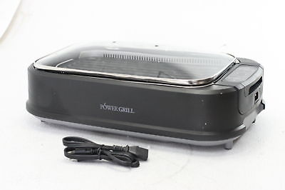 Power Smokeless Grill Tempered Glass Lid Turbo Speed Smoke Extractor Technology