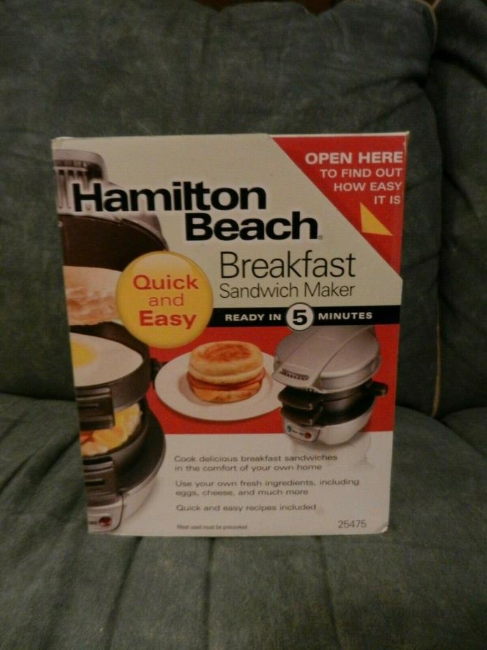HAMILTON BEACH BREAKFAST SANDWICH MAKER #25475