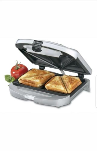 Cuisinart Electric Nonstick Dual Sandwich Maker Grill Toaster