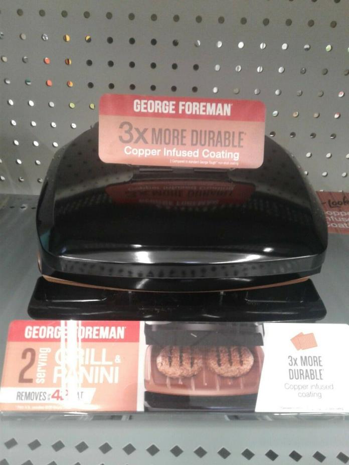 George Foreman -Serving Panini Press with Removable Plate - Black
