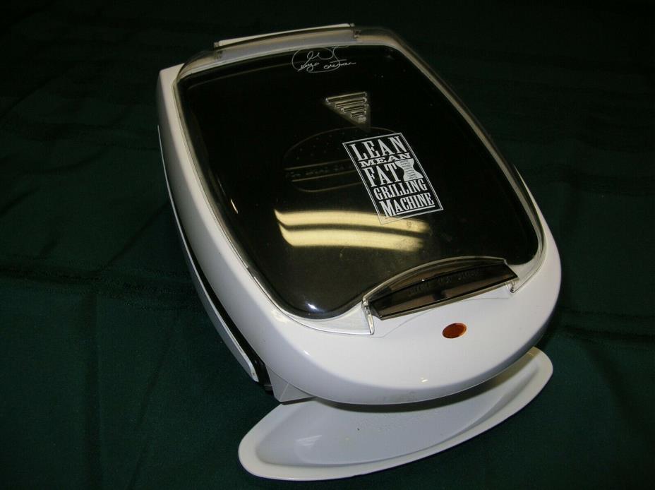 George Foreman Grill with bun warming feature and grease drip tray
