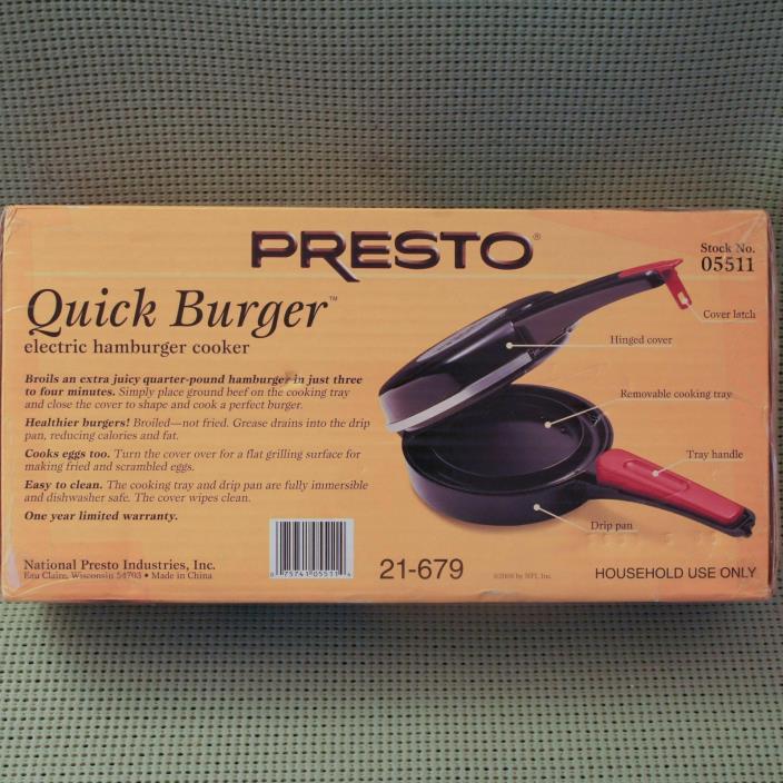 Presto Quick Burger 05511