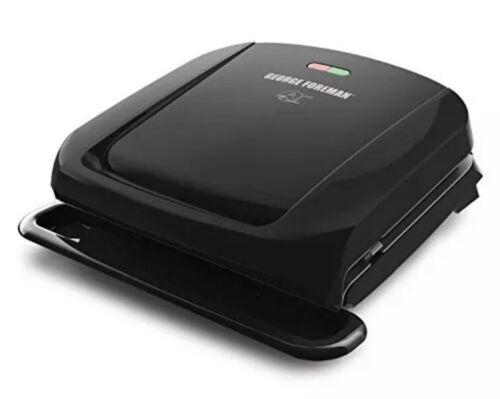 George Foreman 4 Serving Removable Plate Grill & Panini Press Nonstick Coating