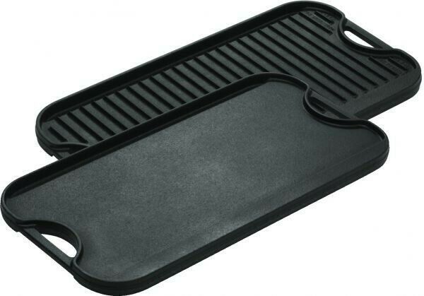 New! Lodge Pro-Grid Cast Iron Grill and Griddle Combo - LPGI3 - Free Shipping