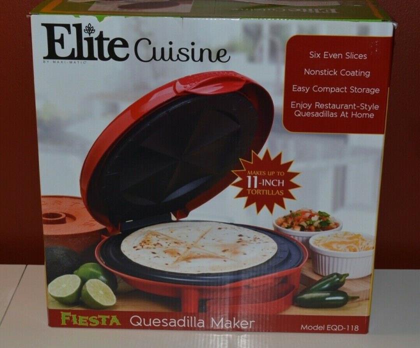Elite Cuisine Fiesta Quesadilla Maker