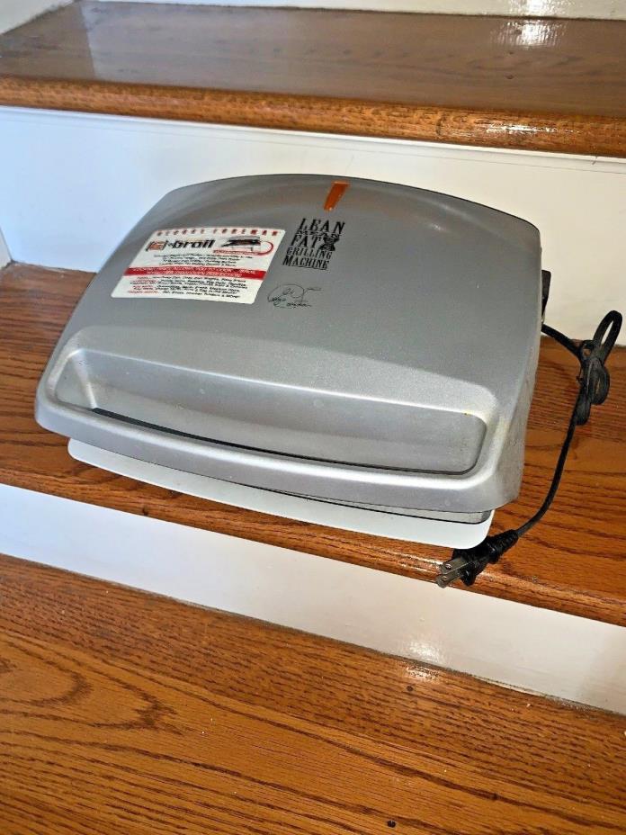 George Foreman Lean Mean Grilling Machine Large Capacity Incl Splatter Drip Tray