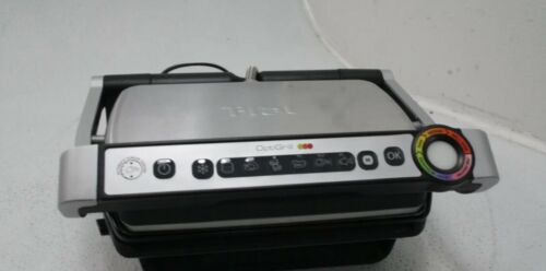 T-fal OptiGrill Electric Grill Indoor Grill Removable Nonstick Plates Silver