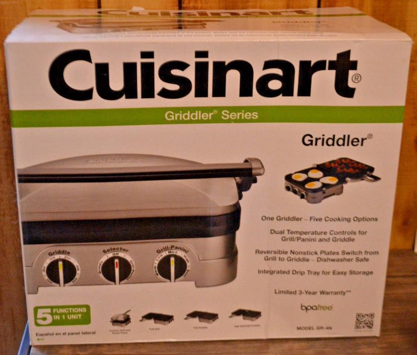 NEW - Cuisinart Griddler GR-4N