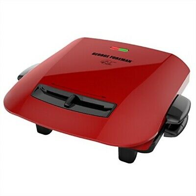George Foreman 5-Serving Removable Plate Grill and Panini Press, Red, GRP2841R