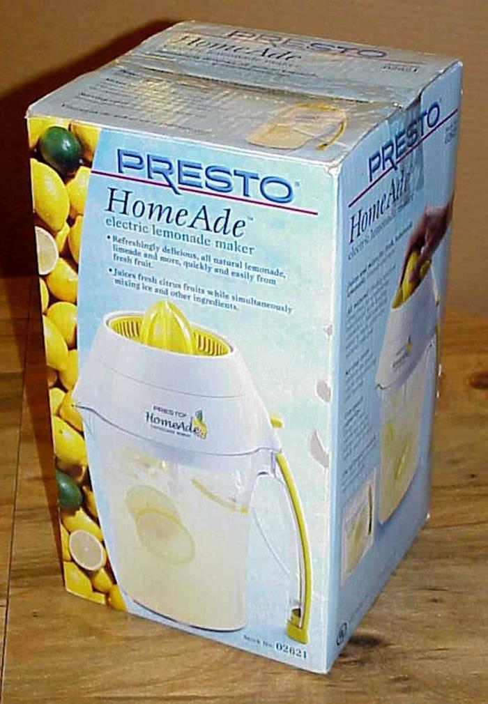NEW Presto 02621 Homeade Electric 2-Quart Lemonade Maker ~ Fast Shipping