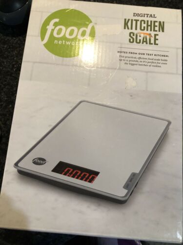 FOOD NETWORK Digital LCD Kitchen Scale-Weigh 11lbs/5kg-Diet/Nutrition/Postal NEW