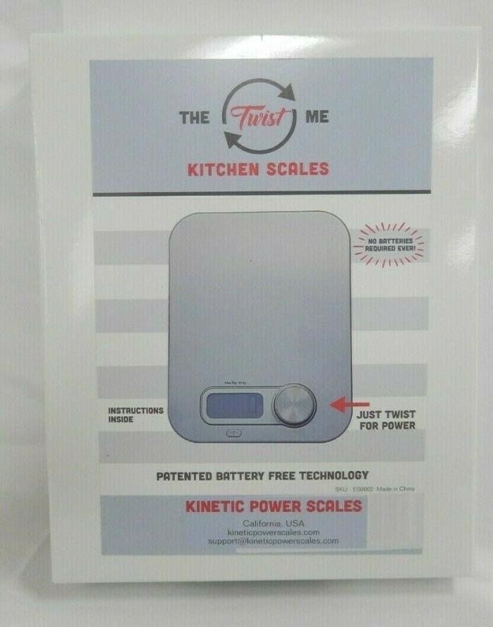 The Twist Me Kinetic Powered Kitchen Scale