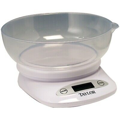 TAYLOR 380444 4.4lb-Capacity Digital Kitchen Scale with Bowl - Free ship