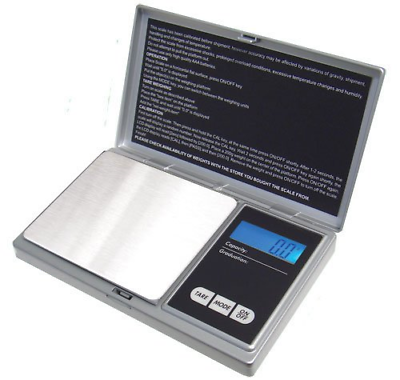 Weighing Scales AWS-1KG-SIL Digital Pocket Scale, Silver 1000 by 0.1 G New