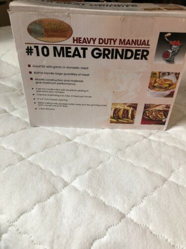 NEW CABELAS HEAVY-DUTY MEAT GRINDER NO-10 NEW UNUSED EX COND COMPLETE NEW