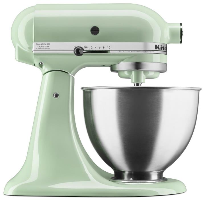 KitchenAid Deluxe 4.5 Quart Tilt-Head Stand Mixer, Pistachio (KSM88PT)