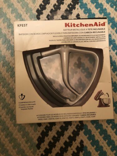 BRAND NEW KitchenAid KFE5T Flex Edge Beater Tilt Head - 4.5 & 5 quart White