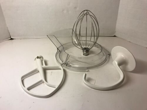 Kitchen Aid Replacement Attachments Parts Flat Beater, Dough Hook & Wire Whip