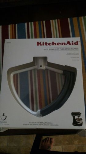 KitchenAid KFE6L 6 Qt. Bowl-Lift Flex Edge Beater / Scraper NEW Kitchen Aid