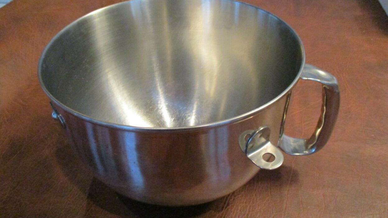Kitchen Aid Attachment 6 Quart Lift Stainless Mixing Bowl with Handle