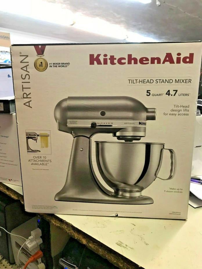 KitchenAid 5 Quart Tilt Head Mixer *28555 grey New in box!