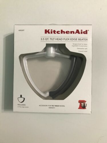 KitchenAid KFE5T Flex Edge Beater for 3.5 QT. Tilt-Head Stand Mixers - White