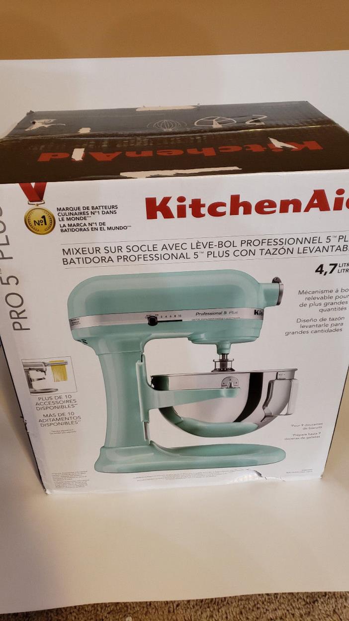 NEW! KitchenAid Professional 5 Plus Series 5Qt Stand Mixer - Ice blue