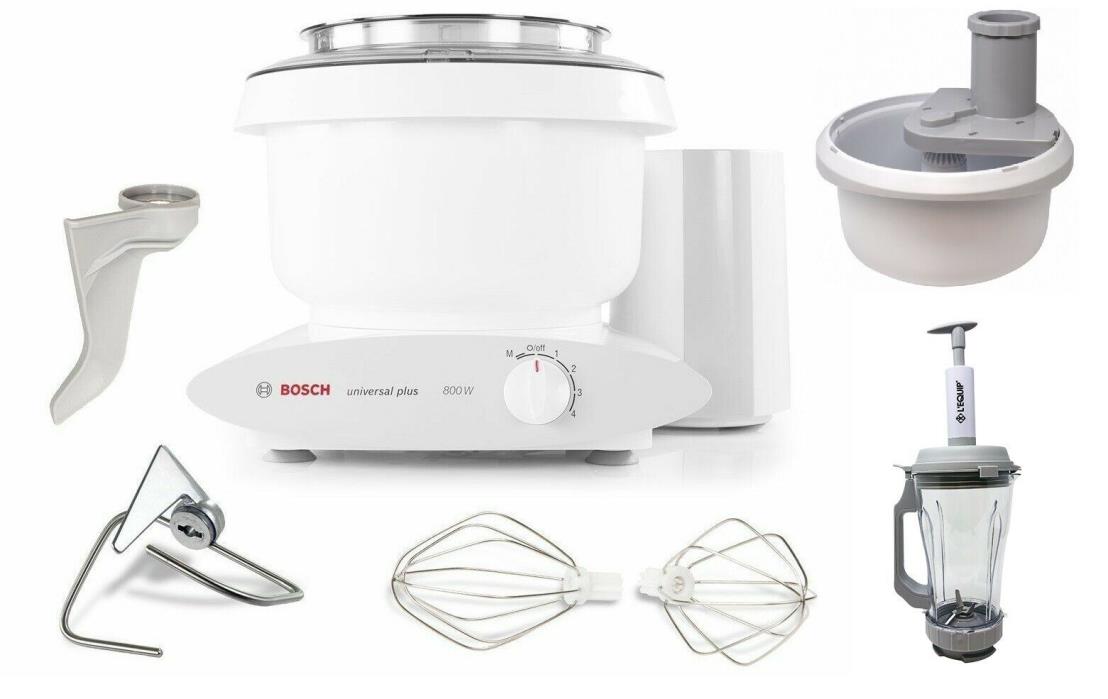 Bosch Universal Plus 800W 6.5 Qt Kitchen Mixer with Spiralizer & Vacuum Blender