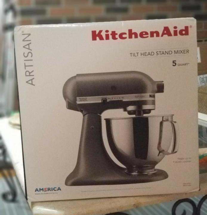 KitchenAid - Artisan Tilt-Head Stand Mixer - Matte Gray - 5.0QT