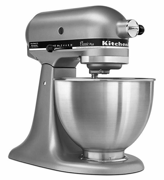 KitchenAid KSM75SL Classic plus Silver 4.5 Qt-Tilt Head Stand Mixer