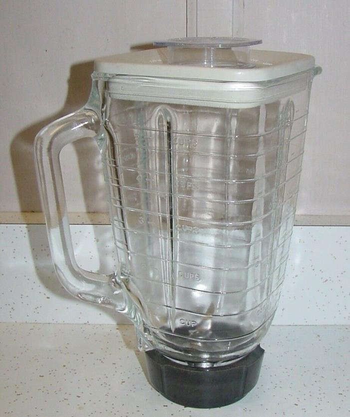 REPLACEMENT OSTER REGENCY KITCHEN CENTER BLENDER WITH LID & BLADES GLASS 5 CUP