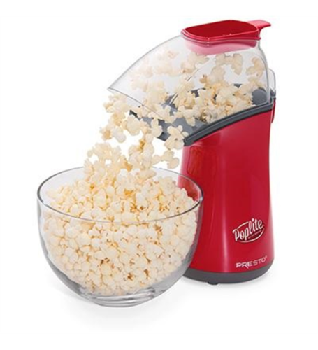 New Presto 04863 Hot Air Popper PopLite Red