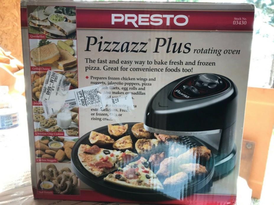NEW Presto Pizzazz Plus Rotating Countertop Oven 03430