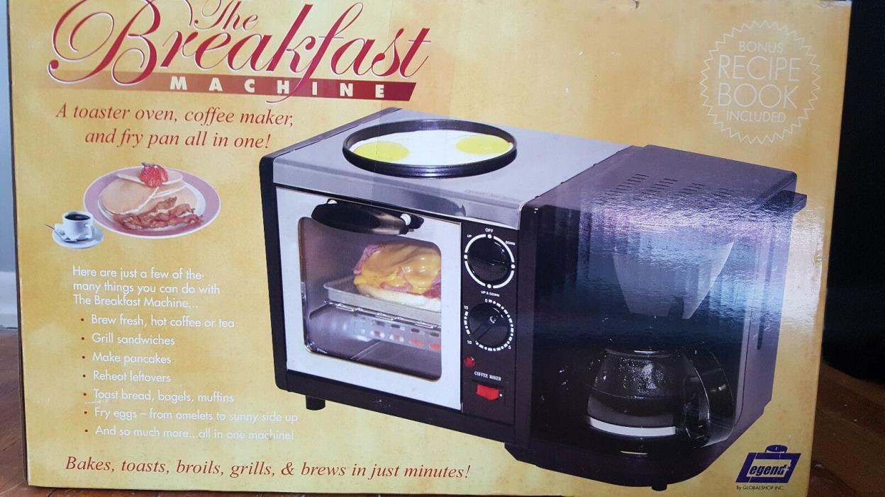 Toaster oven, Coffee Maker and Frying Pan ALL IN ONE NRFB great for small spaces