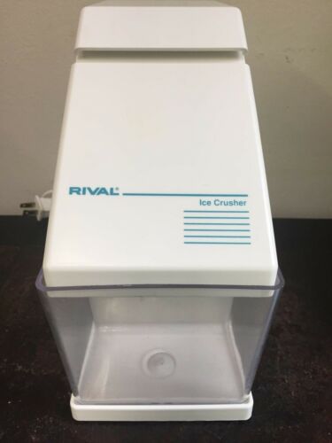 VTG 840/3 Electric Rival Ice Crusher With Removable Ice Cup White Counter top