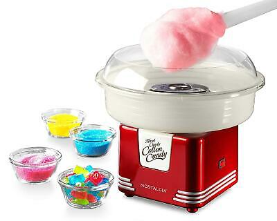 Cotton Candy Maker Electric Commercial Retro Red Machine Kit Sugar Free Making