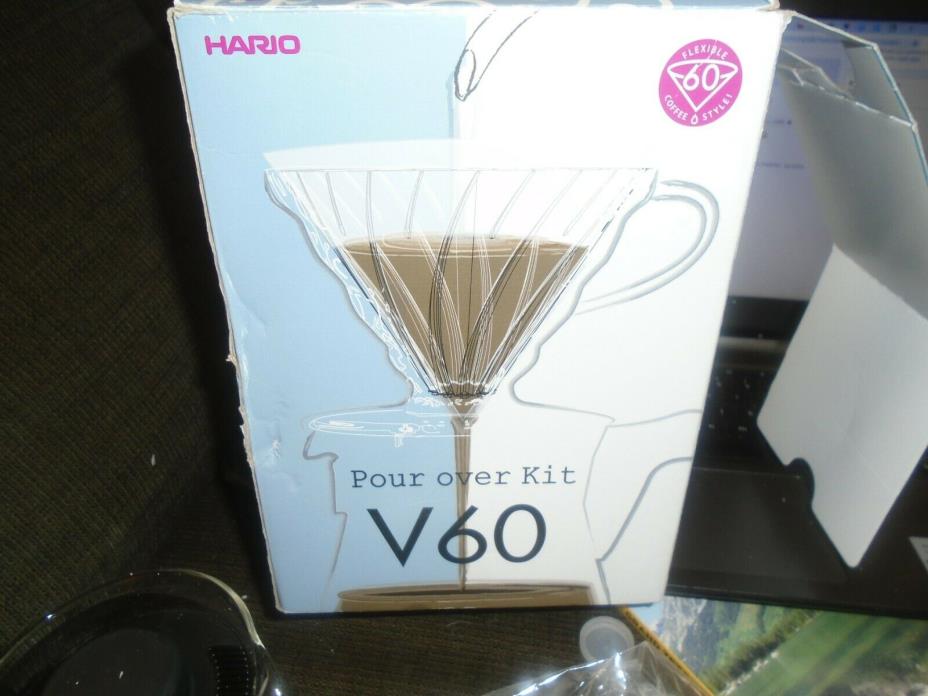 Hario V60 Pour Over Coffee Starter Kit, Size 02, Clear not complete