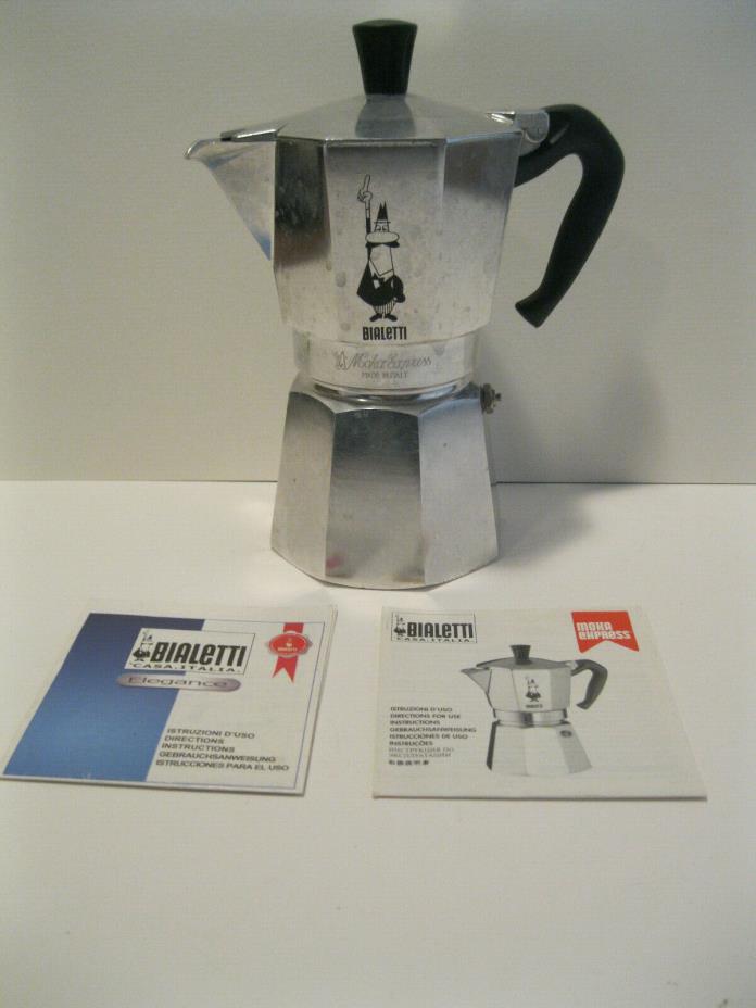 BIALETTI MOKA EXPRESS MADE IN ITALY G04 STOVETOP ESPRESSO COFFEE MAKER