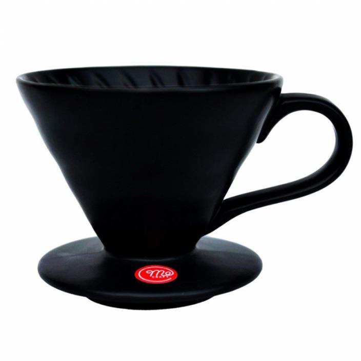Mecraft Ceramic Pour Over Coffee Dripper,Giftbox Black