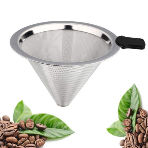 Tai-ying Pour Over Coffee Dripper Filter, Stainless Steel Permanent Reusable By